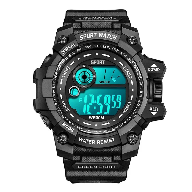 Relógio Digital Masculino LED Sport Watch Militar