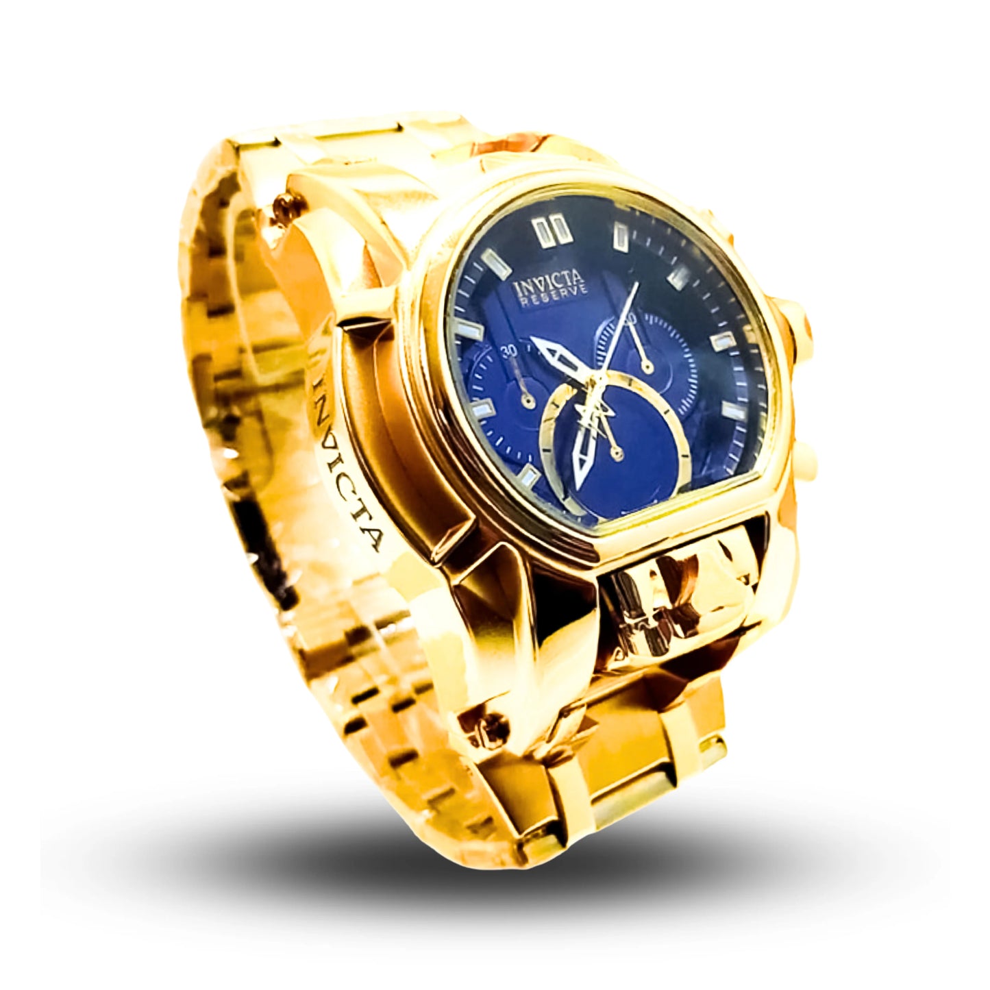 Relógio Invicta Zeus Magnum Masculino Elegante Impermeável Estilo Imponente 18K Banhado A Ouro Relógio + Presente na Caixa