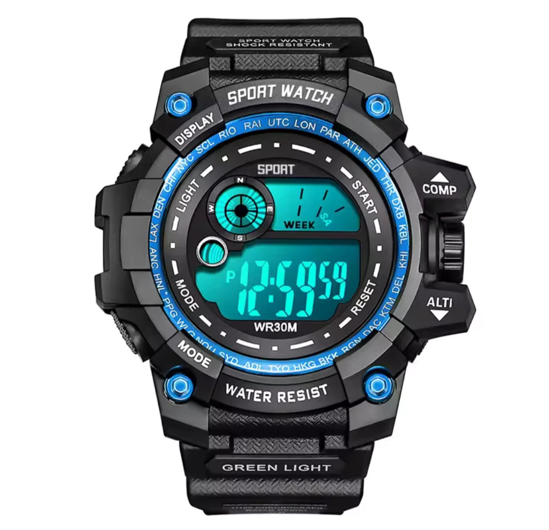 Relógio Digital Masculino LED Sport Watch Militar