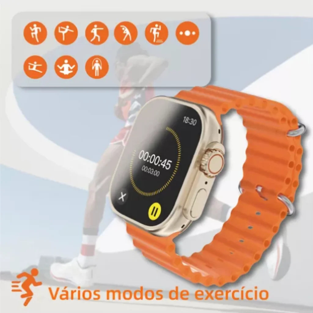 Smartwatch Series 9 Modelo Original  faz e recebe ligação