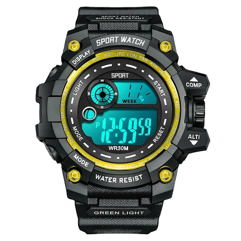 Relógio Digital Masculino LED Sport Watch Militar