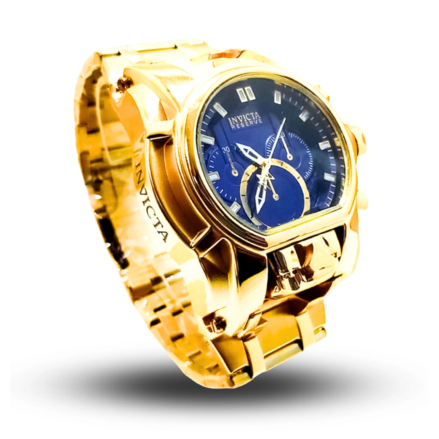 Relógio Invicta Zeus Magnum Masculino Elegante Impermeável Estilo Imponente 18K Banhado A Ouro Relógio + Presente na Caixa