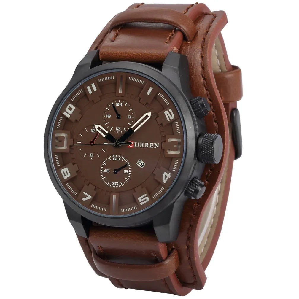 Curren Men's Quartz Leather Watch 8225