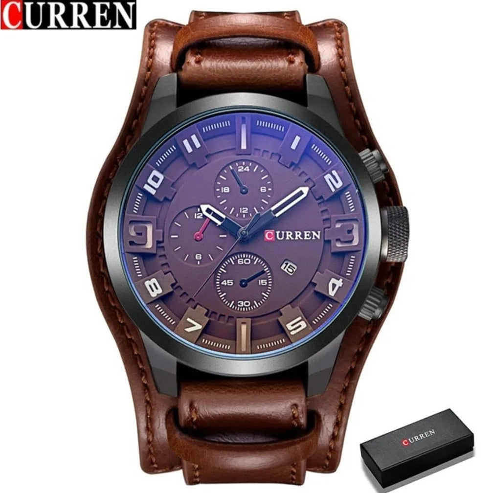 Curren Men's Quartz Leather Watch 8225